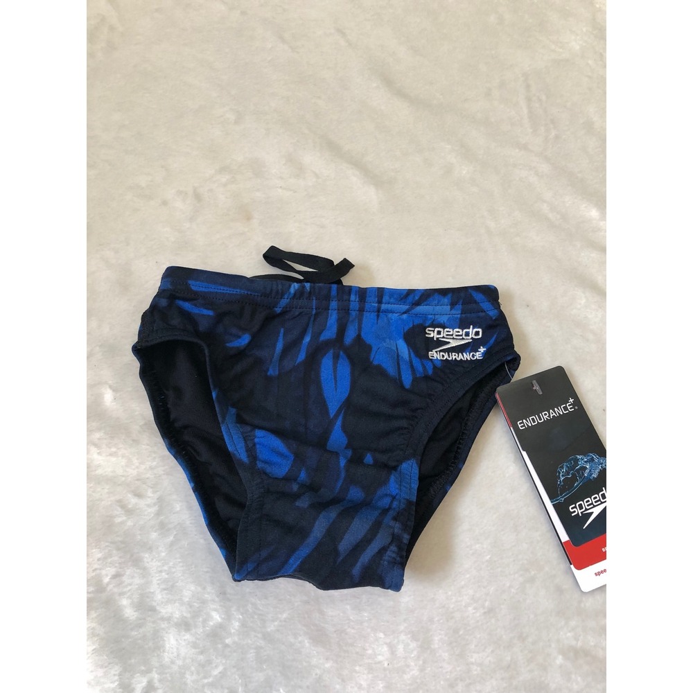 NEW Speedo Reflected Brief Boys 22 Speedo Blue Endurance+ 7052268